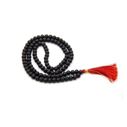 Certified karungali malai 108beads japa mala with lab certified 8mm beads, natural ebony wood malai